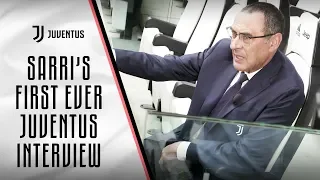 Maurizio Sarri's first ever Juventus interview