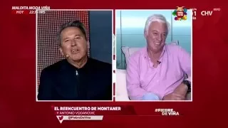 El cálido reencuentro entre Ricardo Montaner y Antonio Vodanovic en Viña del Mar - Fiebre de Viña