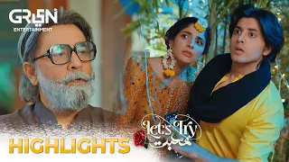 Highlights | Let's Try Mohabbat | Episode 02 | Mawra Hussain | Danyal Zafar | Green Tv