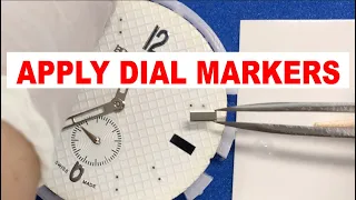 WATCH Dial MARKERS how to apply Steel Nickel Plated