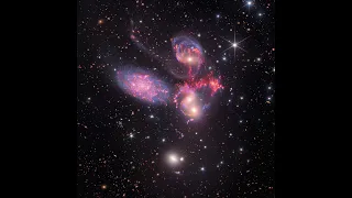 Data Sonification: Stephan's Quintet (Background & Foreground Only, Infrared)