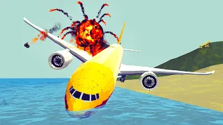 Emergency Landings & Unplanned Landings On Water #51  Besiege