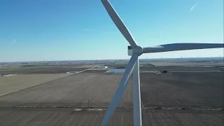 Wind Turbines in Northern Indiana Video #2 (Watch till the end)