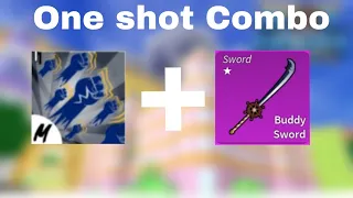 Buddy Sword and GodHuman one shot combo (Blox Fruits)