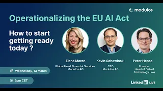 Operationalizing the EU AI Act - How to start getting ready today?