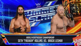 WWE 2K24 - Seth Rollins Vs Brock Lesnar - World Heavyweight Championship Match