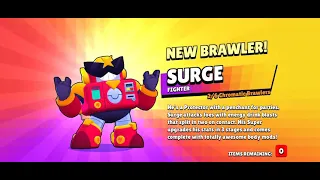 BRAWL STARS :- SURGE UNLOCK ANIMATION🤗