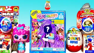 SURPRISE MIX! HAIRDORABLES, POP POP Her Surprise, Kinder MAXI, Cars, ZURU MAX, Surprise unboxing