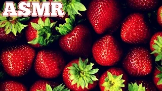 Strawberry Eating ASMR - Chewing, Mouth Sounds (Binaural / Ear to Ear)