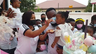 MCBROWN'S BABY MAXIN CUTS HER 2ND BIRTHDAY CAKES WITH FAMILY & FRIENDS