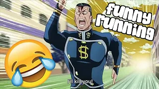 Jojo's part 4 okuyasu [funny running scene]