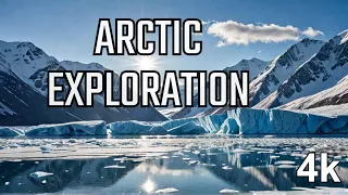 4K Arctic Exploration, Snowy Mountains, Beautiful Landscape.