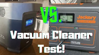 EcoFlow Delta 1300 vs Jackery 1000 Powering my Vacuum Cleaner Test!