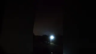 Weird flashing blue light in sky. (Someone explain please)