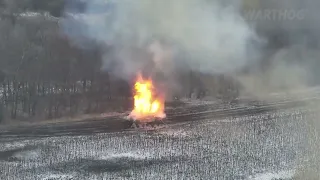 WHOLE RUSSIAN ARMORED BMP - 1 UNIT IS DESTROYED WITH PRECISE ARTILLERY STRIKES || 2023