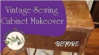 Vintage Sewing Cabinet Makeover
