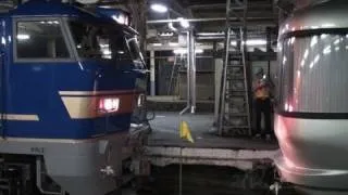 寝台特急カシオペア 青森駅機関車交換 【Sleeper train "Cassiopeia"】