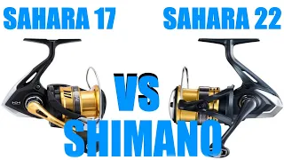 Shimano Sahara 22 против Sahara 17