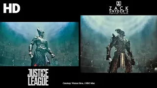 Justice League 2017 vs 2021 Comparison: Superman Fights Steppenwolf (Zack Snyder vs Joss Whedon)2021