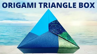 How to Fold a Modular Origami Triangle Box