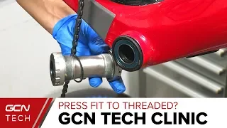 Convert A Press Fit Road Bike Bottom Bracket To Threaded? | GCN Tech Clinic