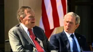 George H. W. Bush to son: 'Was that too long?'