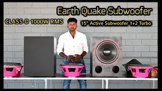 Earth quake subwoofer 15'' POWERED by CLASS-D