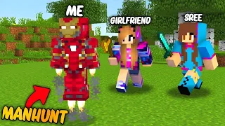 😱Speedrunner VS Hunter With My Girlfriends But, I Became a IRON MAN in Minecraft... #2