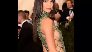 Kendall went braless for her crystal crafted getup that was custom designed by Calvin Klein head des