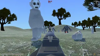 Mini Tubbie Surviving in Fortress(Day) Slendytubbies 3 Hacking