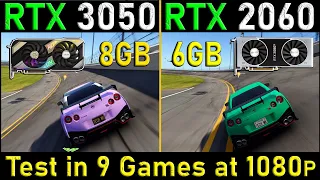 RTX 3050 vs RTX 2060 | Test in 9 Games Tech MK