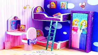 DIY Miniature Dollhouse Room - Rapunzel / Aurora from Sleeping Beauty Room Decor & Accessories