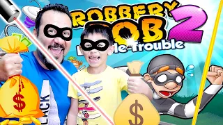 SİNSİ HIRSIZ LAZERLERİN ARASINDA! POLİS PEŞİNDE! | ROBBERY BOB 2: DOUBLE TROUBLE OYNUYORUZ