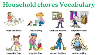 Household Chores Vocabulary | Household Chores in English