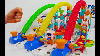 Vtech Marble Rush with Pop Tubs ASMR | Marble Run Challenges | Cool Effects