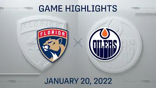 NHL Highlights | Panthers vs. Oilers - Jan. 20, 2022