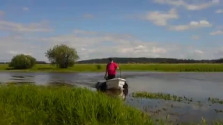 Болотоход 7 л.с., лодка Легант 340, борта ПВХ "Мастеркат".