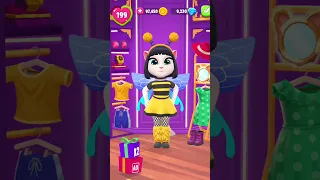 Cute Bee Makeup My Talking Angela 2 #shorts #mytalkingangela2