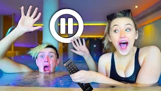 PAUSE CHALLENGE With BOYFRIEND For 24 HOURS!! *Bad Idea*