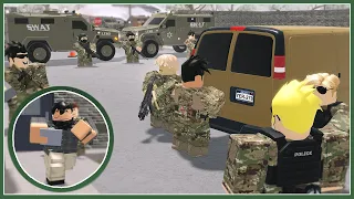 Criminals SNEAK into MILITARY BASE to steal documents...! | Liberty County (Roblox)