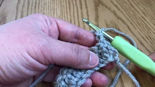 How to crochet in the third loop of double crochet