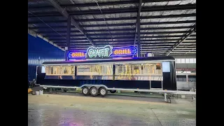 Overview of 36ft BBQ Trailer - Camp Food Trailer