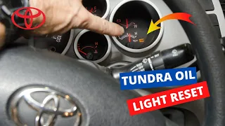 Toyota Tundra 2007-2010 Maintenance light reset (oil change light, Maint  light)