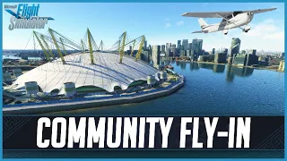 MSFS LIVE | Community Fly-in | Orbx London City v2 | C172 | Tour of London