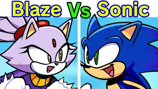 Friday Night Funkin' Blaze vs Sonic | Sonic Rush (FNF Mod/Hard) (Blaze the Cat & Sonic )