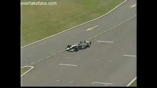 Mika Hakkinen Loses a Wheel - 1999 British GP