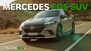 2023 Mercedes EQS SUV: InsideEVs First Look Debut (Up-Close Detail)