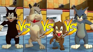 Tom and Jerry in War of the Whiskers Butch Vs Spike Vs Tom Vs Jerry (Master Difficulty)
