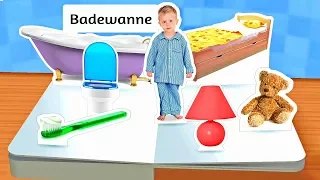 Kids learn first German Easy Words 🗨️  Touch Look Listen App for Children