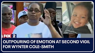 Outpouring of emotion at second vigil for Wynter Cole-Smith near site where her body was found